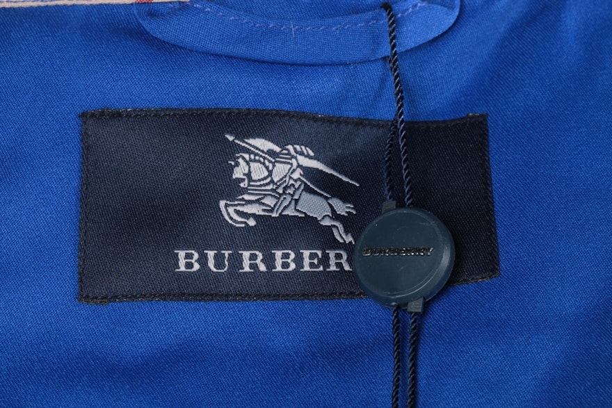 Children's Burberry Blue Quilted Coat | EBTH