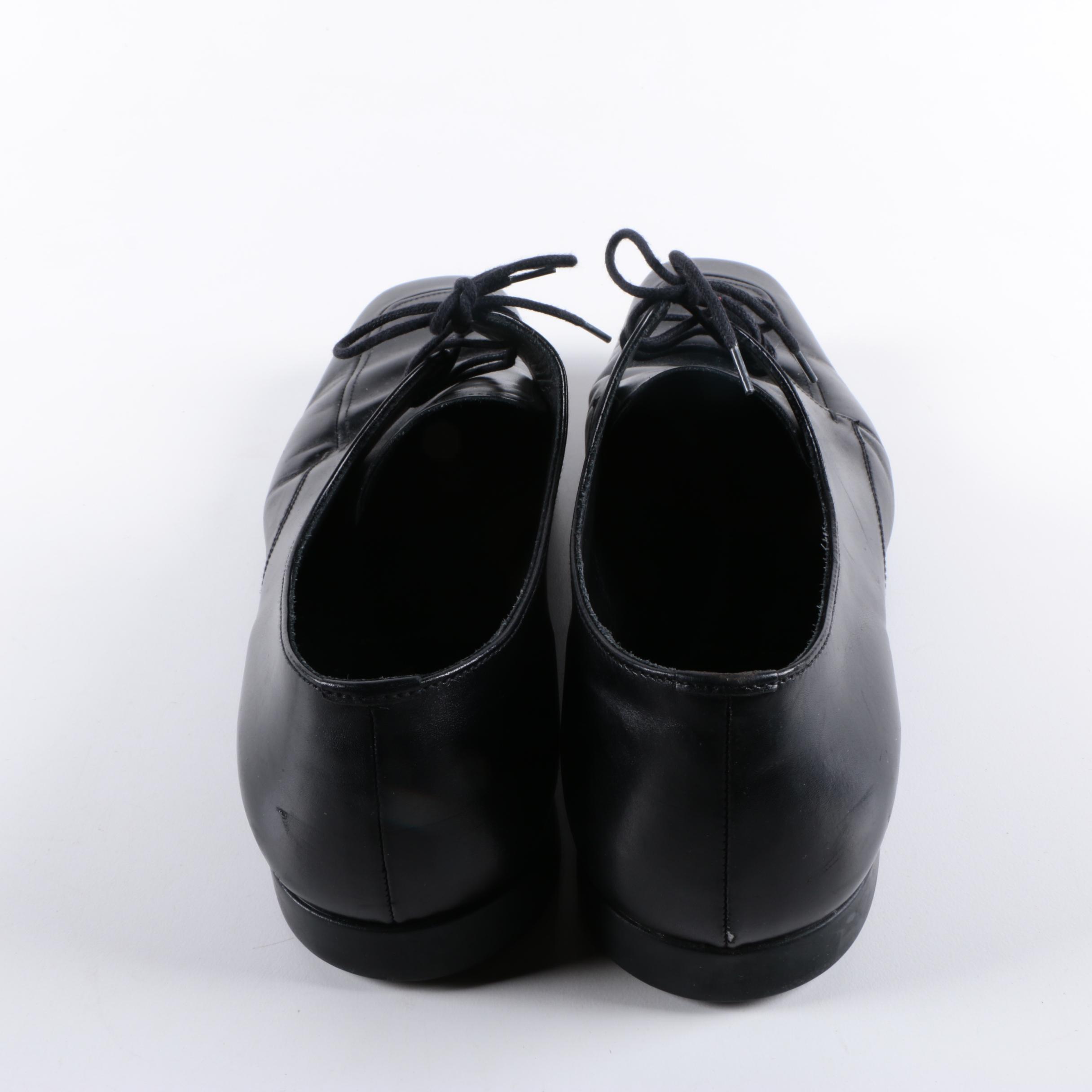 Men's Prada Black Leather Shoes