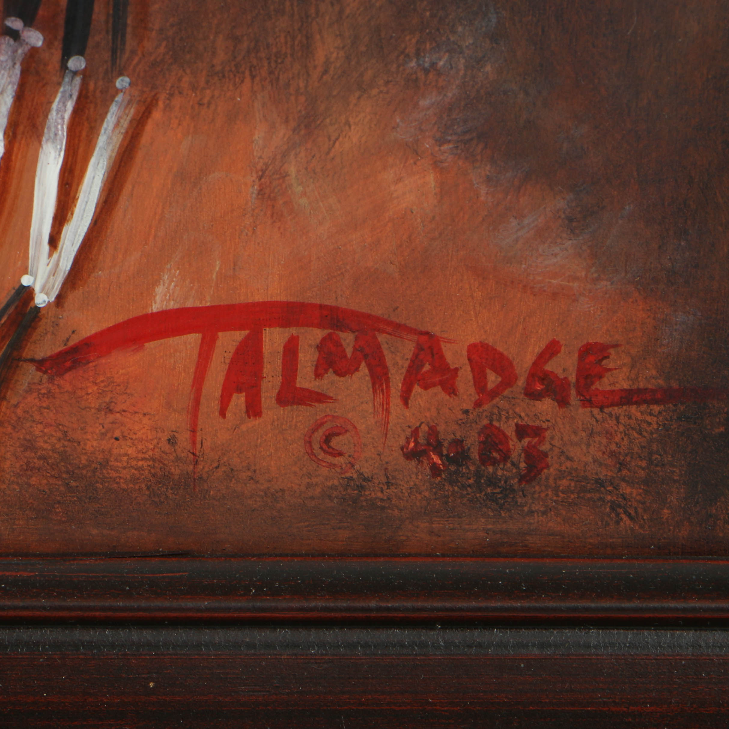 Talmadge Davis Oil Portrait on Board "Kituwa Man"