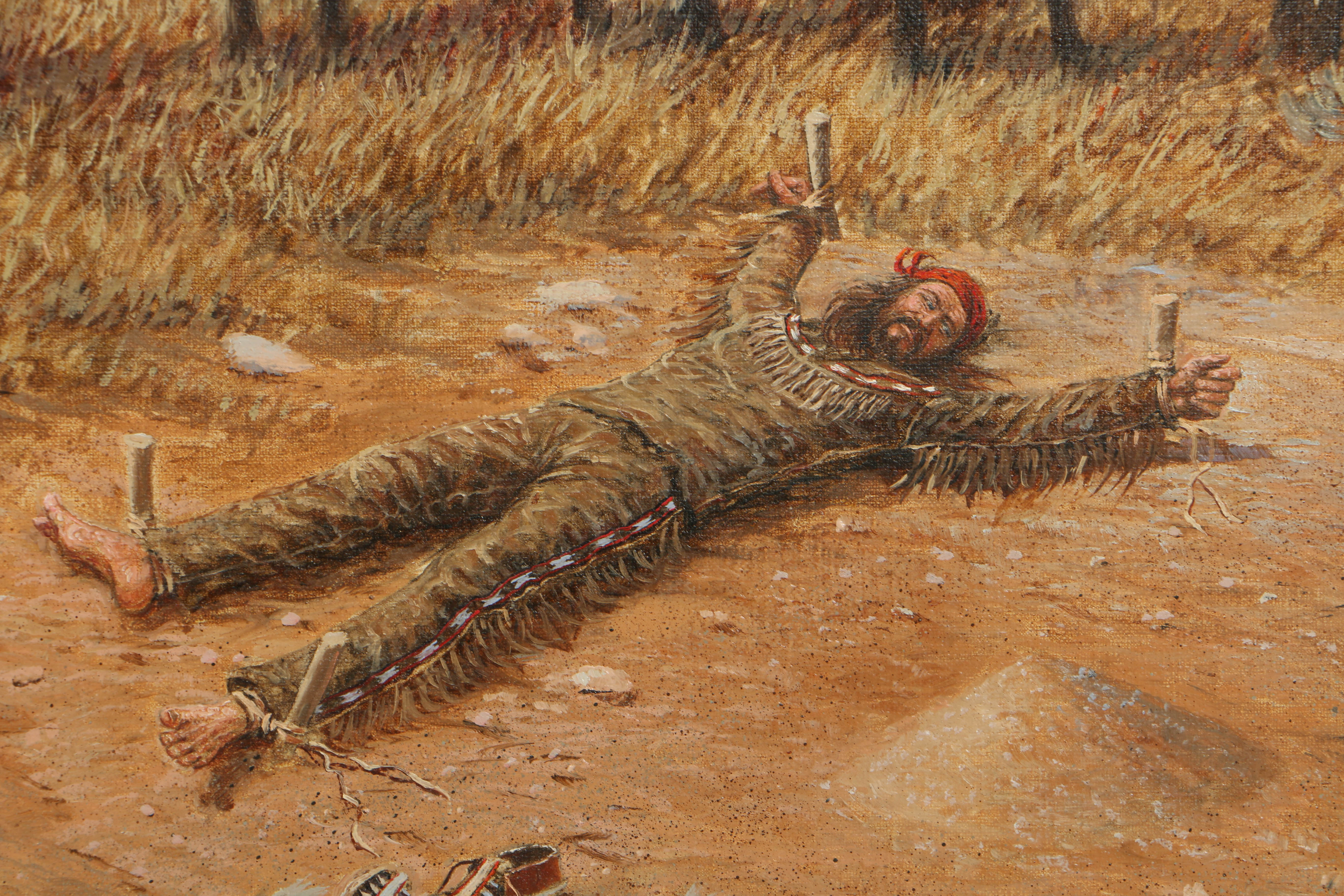 Mel Bradshaw Oil Painting on Canvas "Judge & Jury"