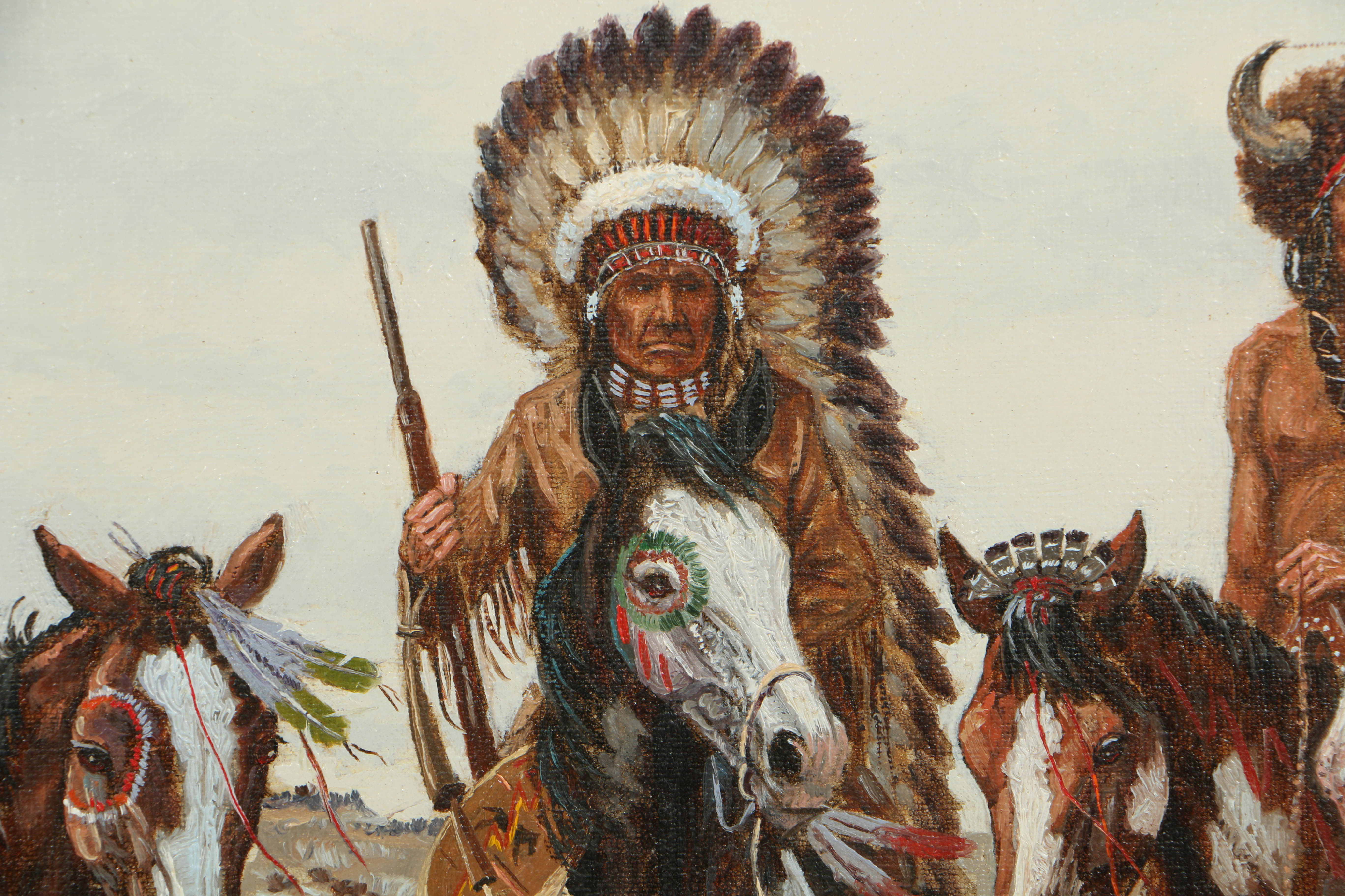 Mel Bradshaw Oil Painting on Canvas "Judge & Jury"