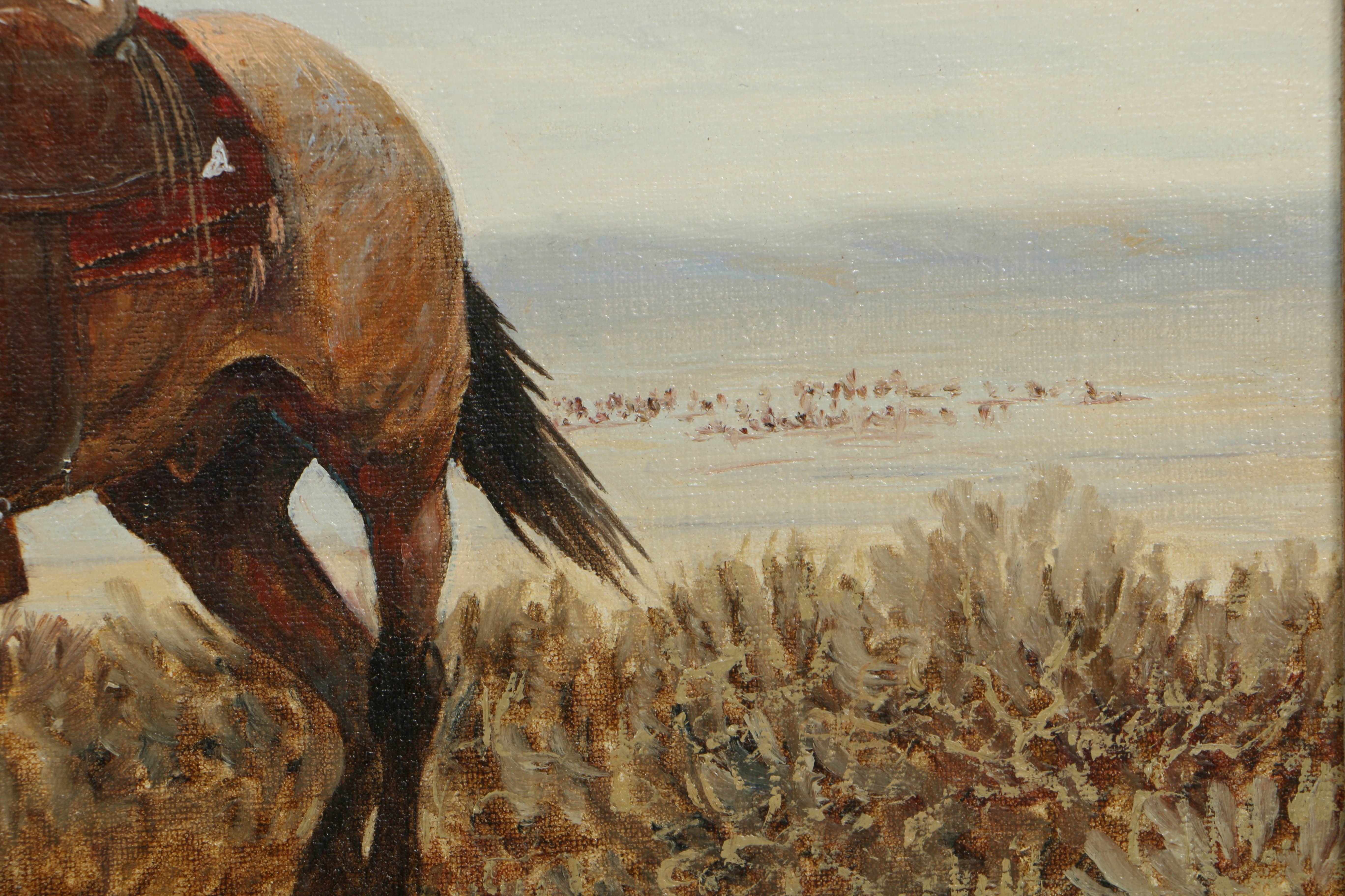 Mel Bradshaw Oil Painting on Canvas "Judge & Jury"