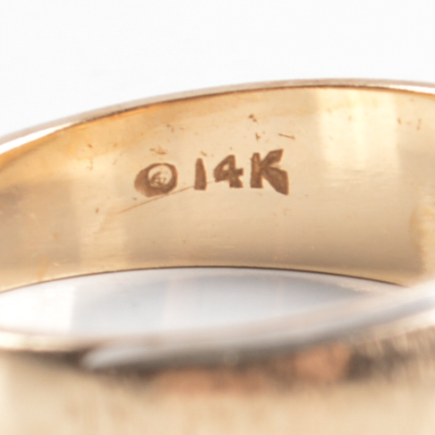 14K Yellow Gold Diamond Band