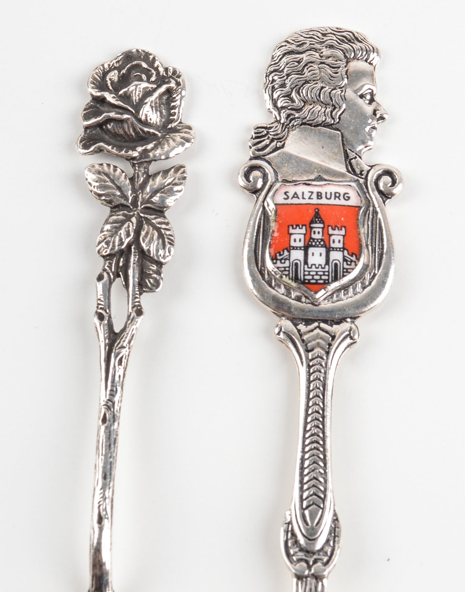 Seven Mixed Assay Silver Souvenir Spoons