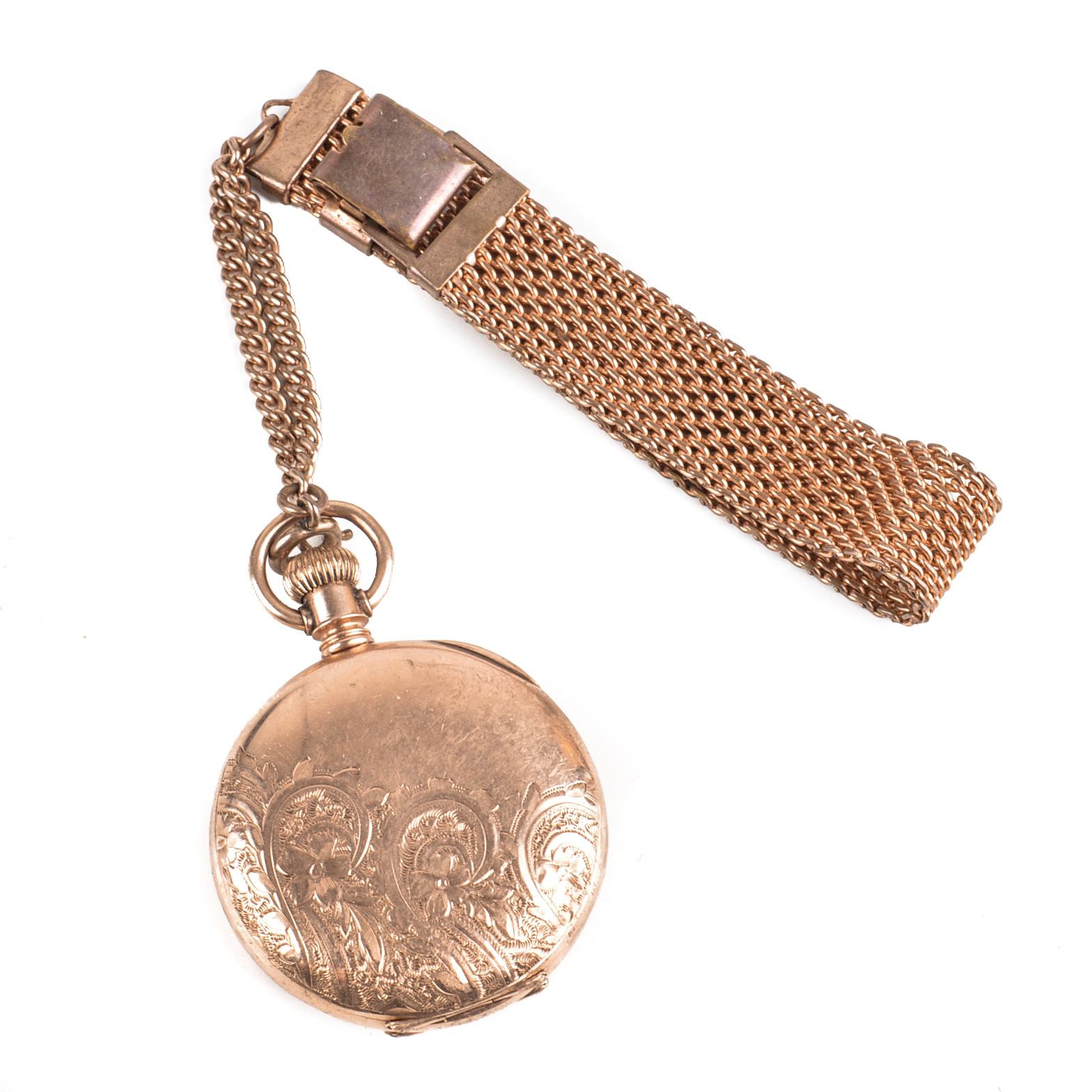 Antique Waltham 10K Yellow Gold Hunting Case Pocket Watch