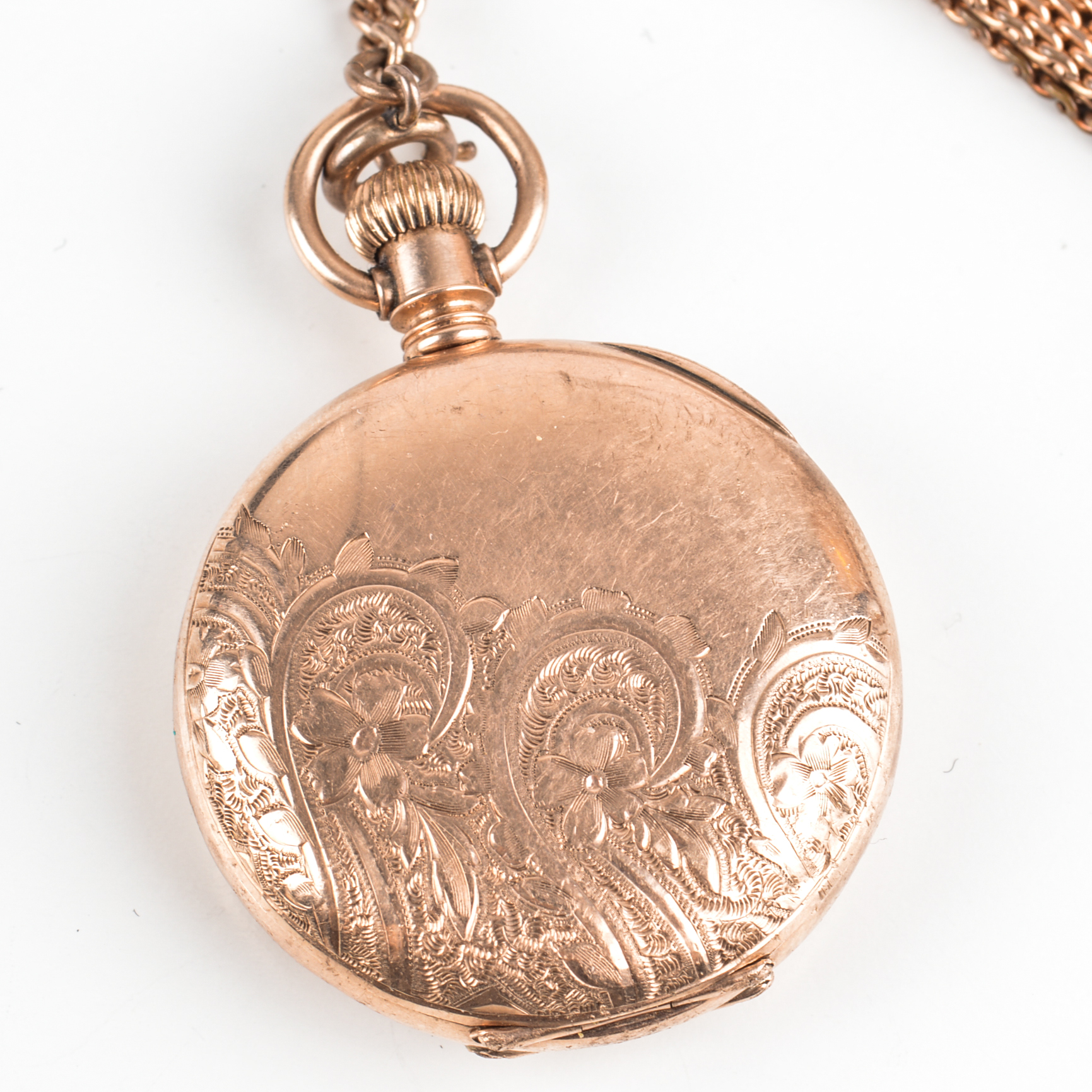 Antique Waltham 10K Yellow Gold Hunting Case Pocket Watch