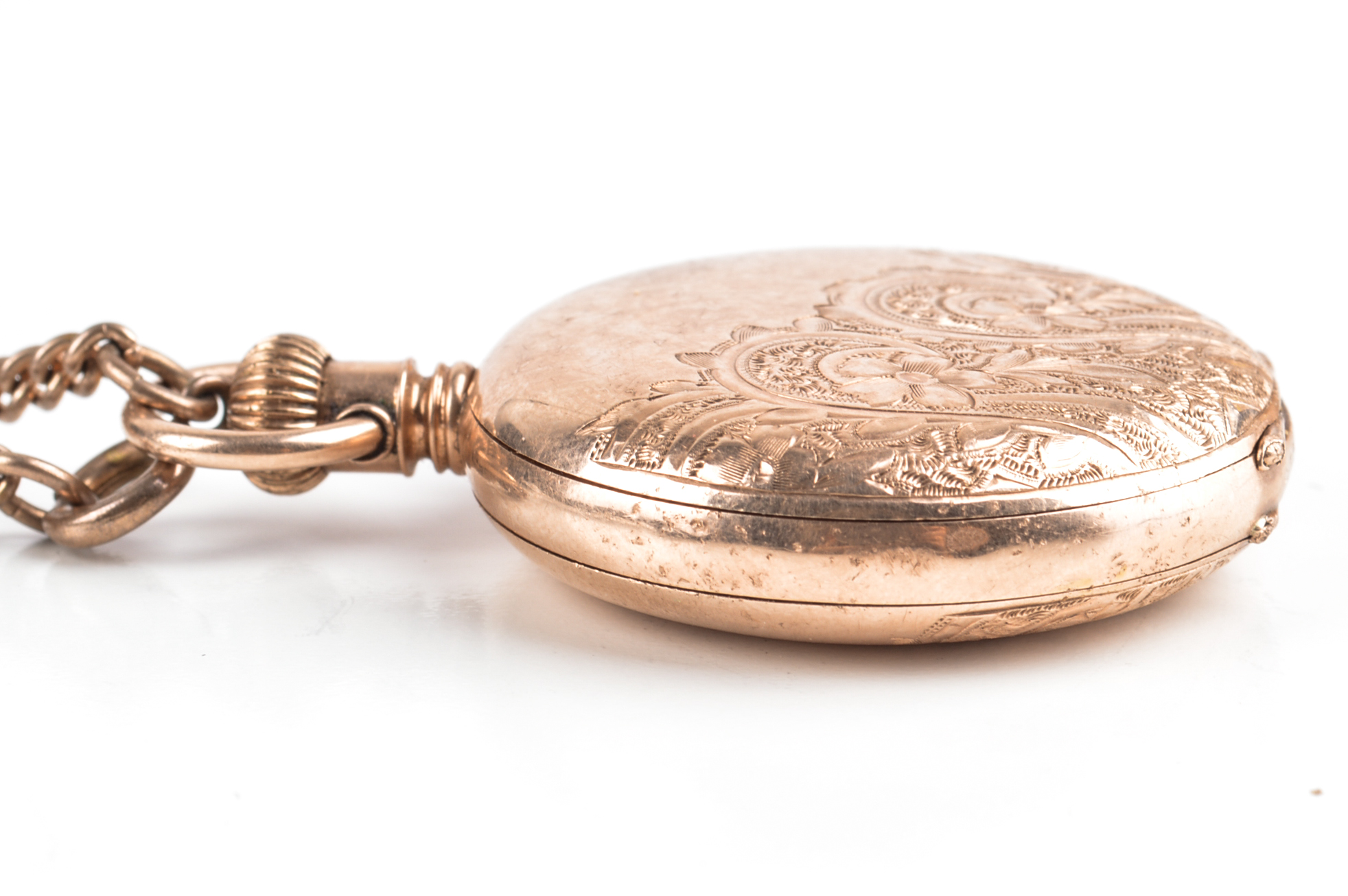 Antique Waltham 10K Yellow Gold Hunting Case Pocket Watch