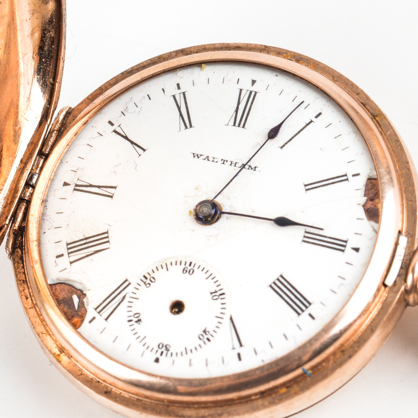 Antique Waltham 10K Yellow Gold Hunting Case Pocket Watch