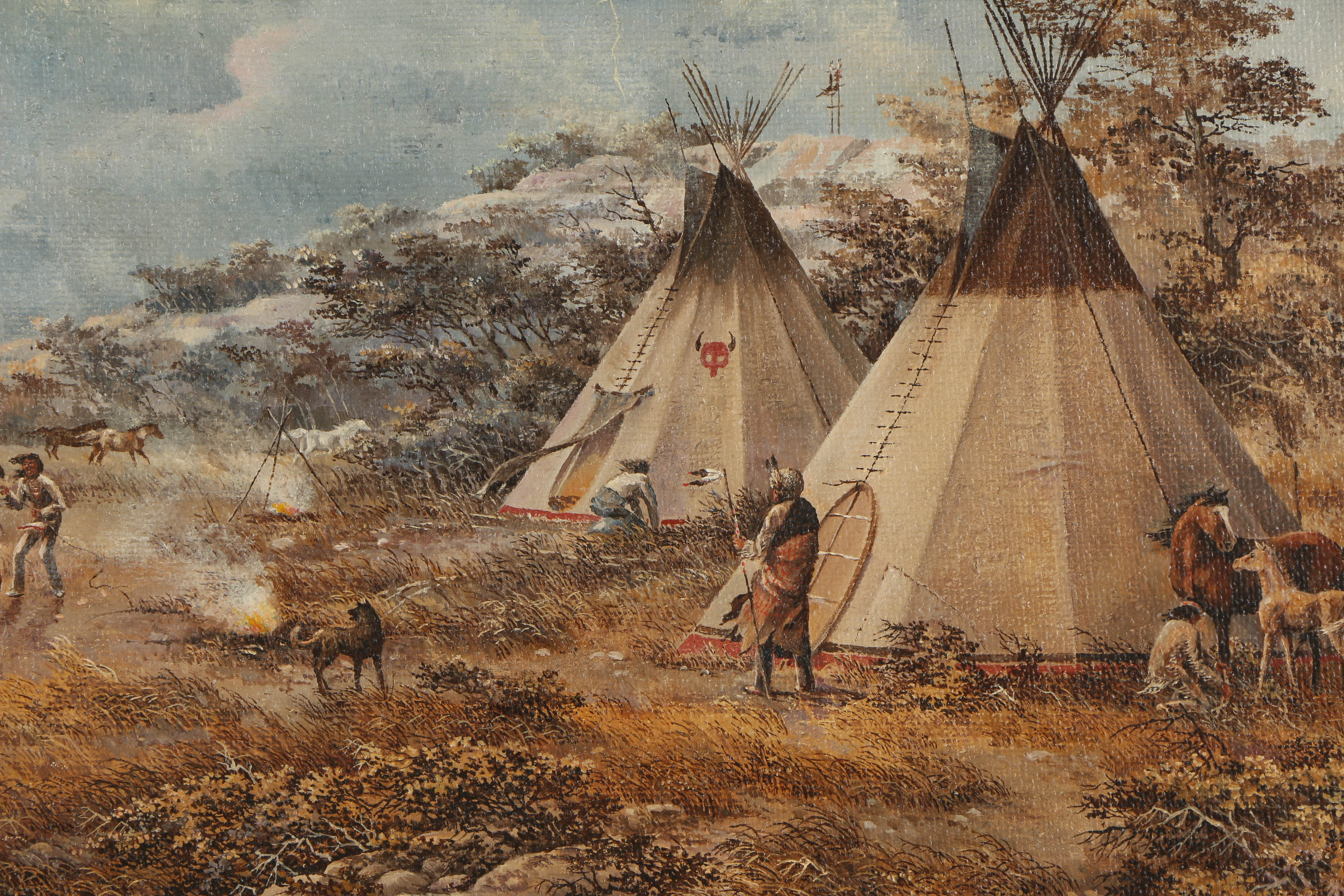 Gene Renner Mobley Oil Painting on Canvas "The Gathering Storm"