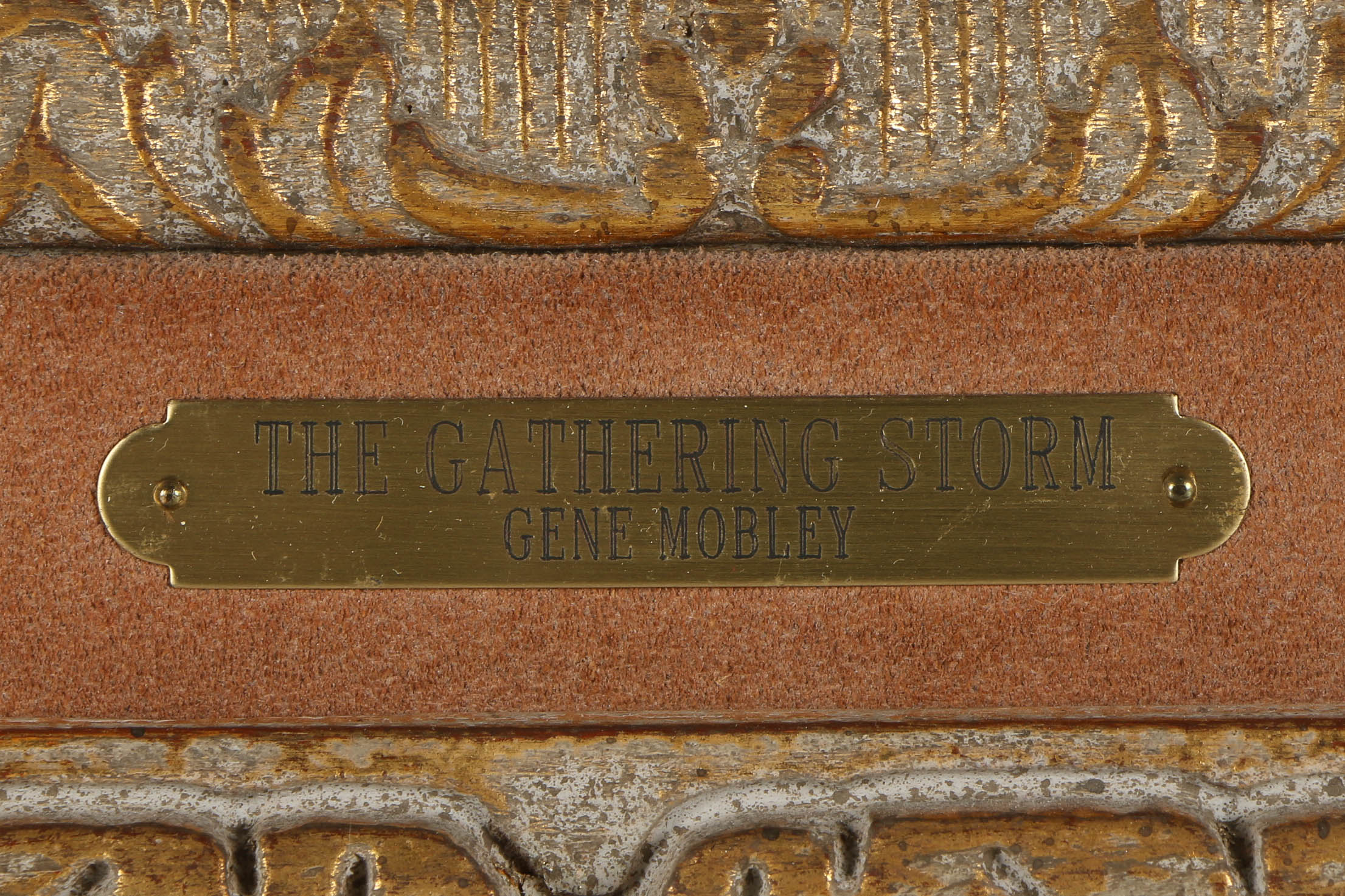 Gene Renner Mobley Oil Painting on Canvas "The Gathering Storm"