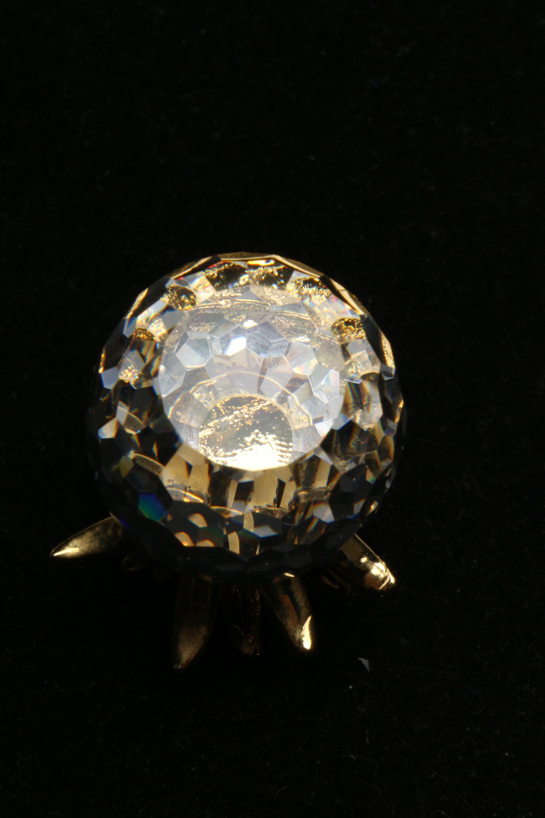 Collection of Miniature Crystal Figurines Featuring Swarovski and Hadeland