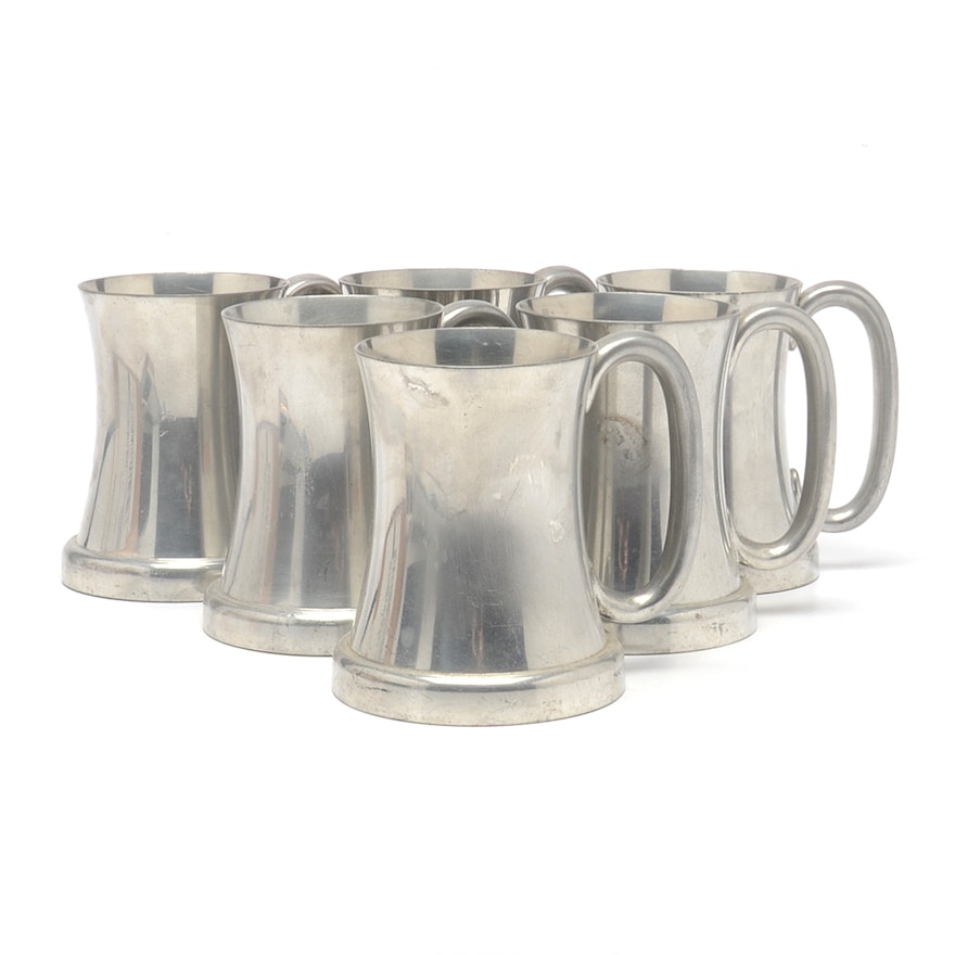 Vintage Abercrombie & Fitch Pewter 3/4 Pint Tankards