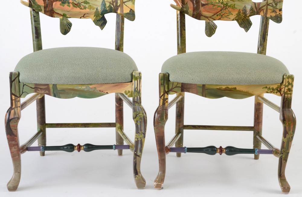 MacKenzie-Childs Forest Fish Chairs
