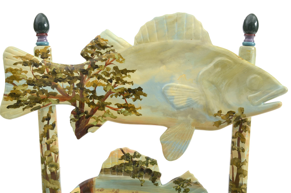 MacKenzie-Childs Forest Fish Chairs