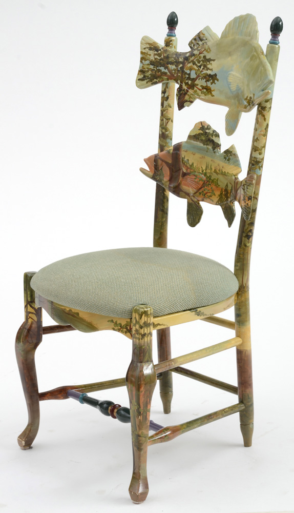 MacKenzie-Childs Forest Fish Chairs