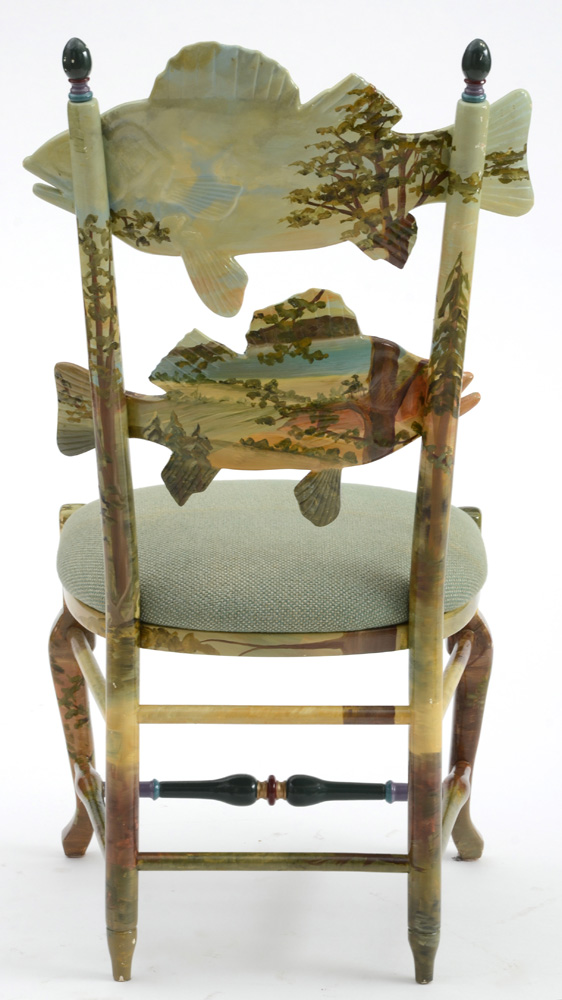 MacKenzie-Childs Forest Fish Chairs