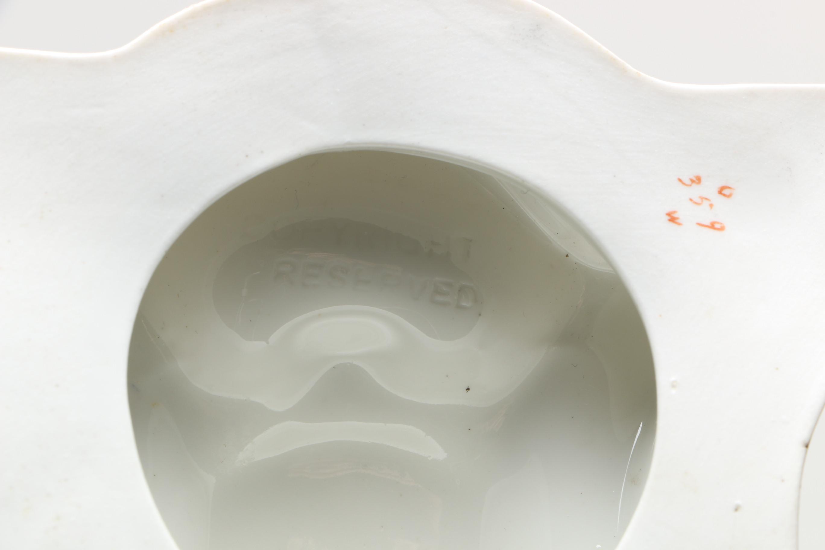 Antique Copeland Figural Porcelain Master Salt Cellar