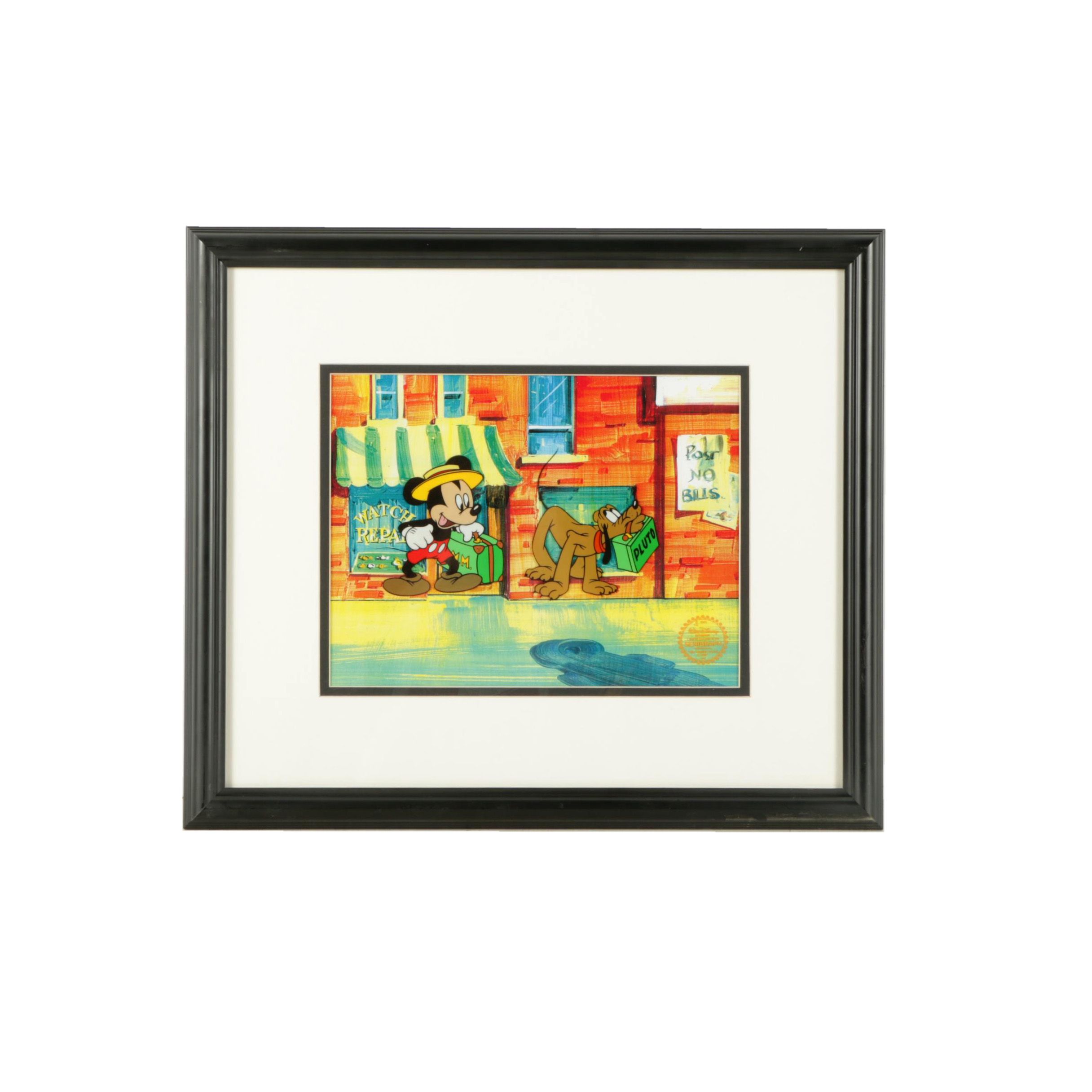 Walt Disney Reproduction Sericel "Mr. Mouse Takes A Trip"