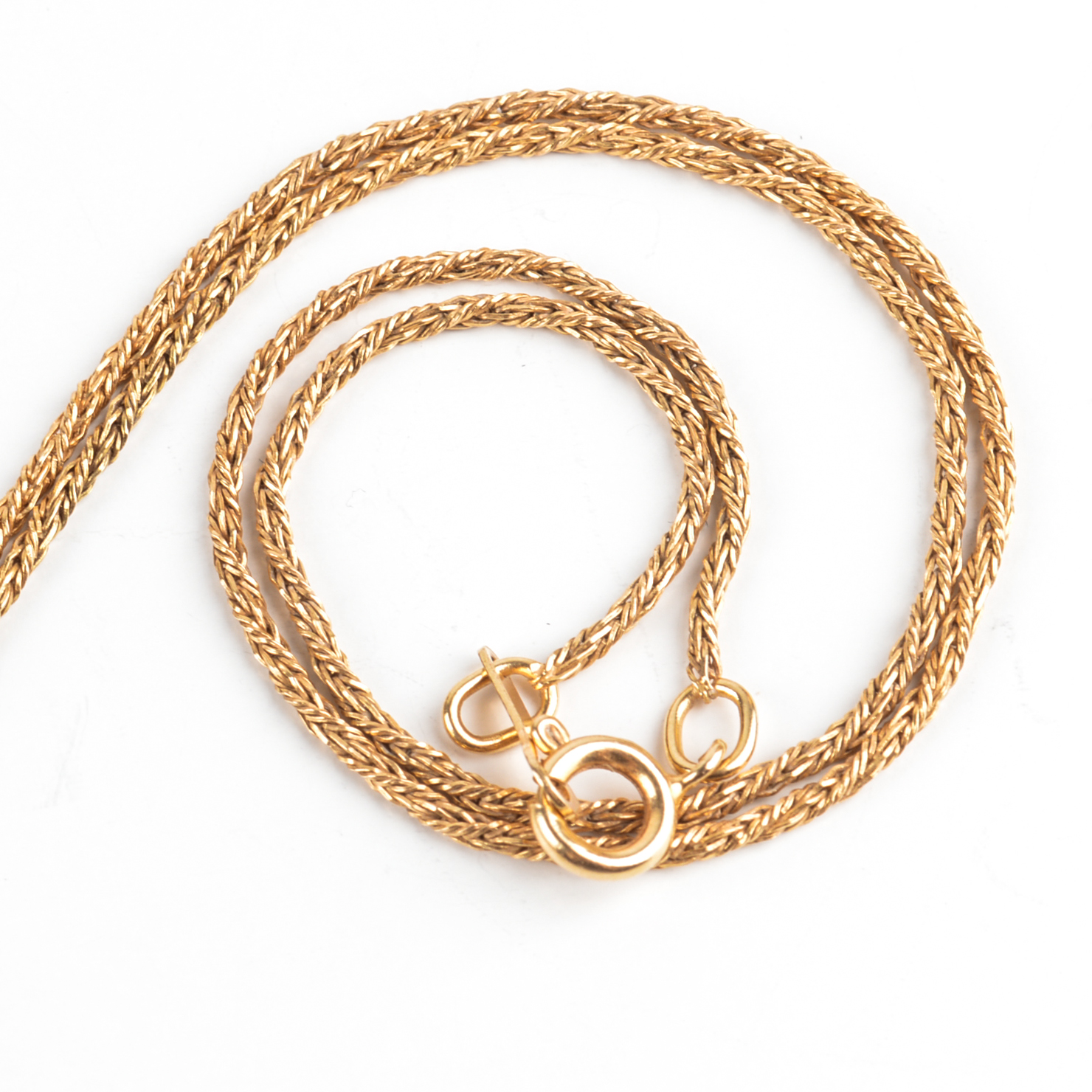 24K Yellow Gold Credit Suisse 10 Gram Gold Bar Pendant With 14K Gold Chain