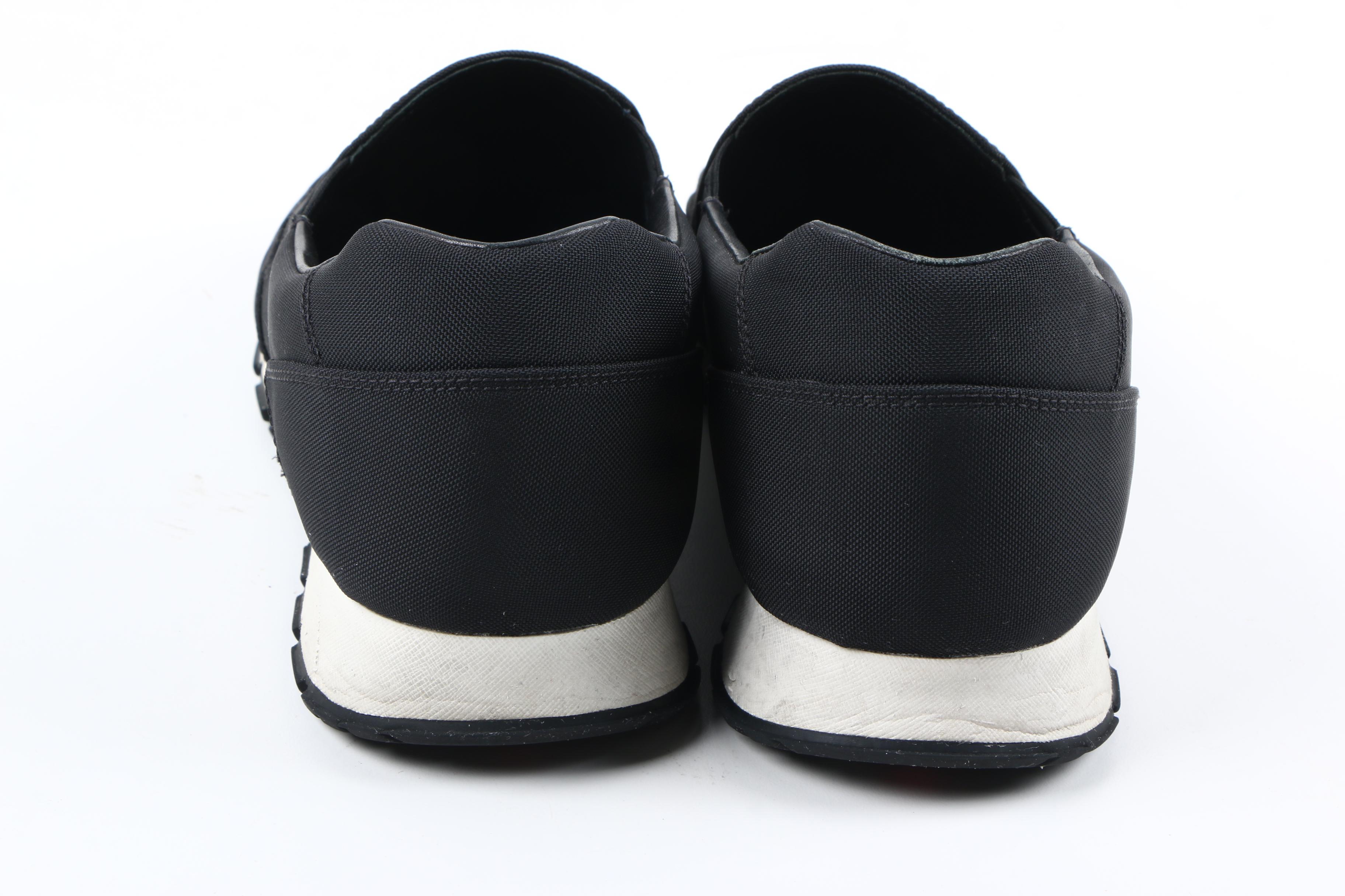 Men's Prada Canvas Slip-On Sneakers