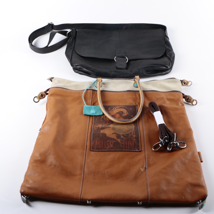 Gabs Convertible Tote Bag and Leather Messenger Bag