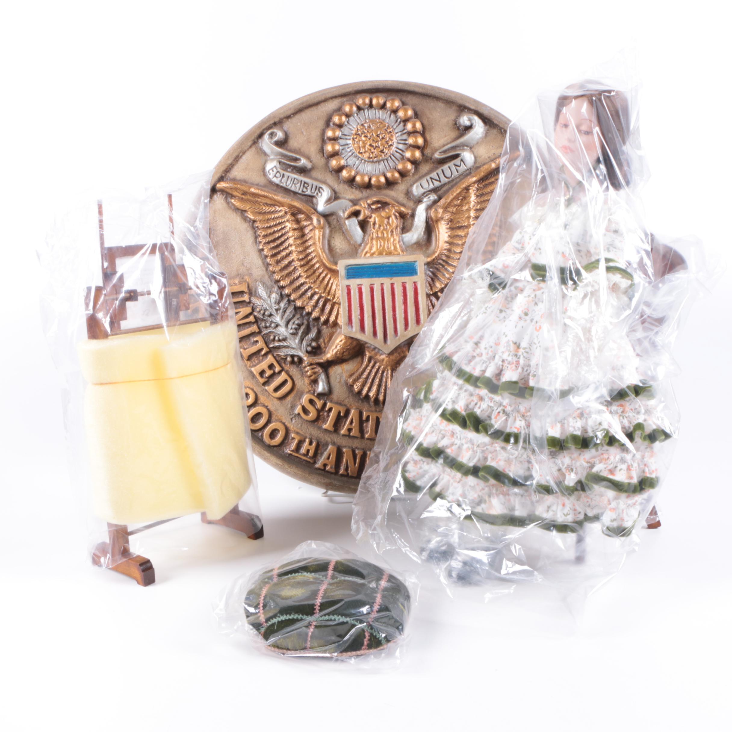 Danbury Mint "Sampler" Doll