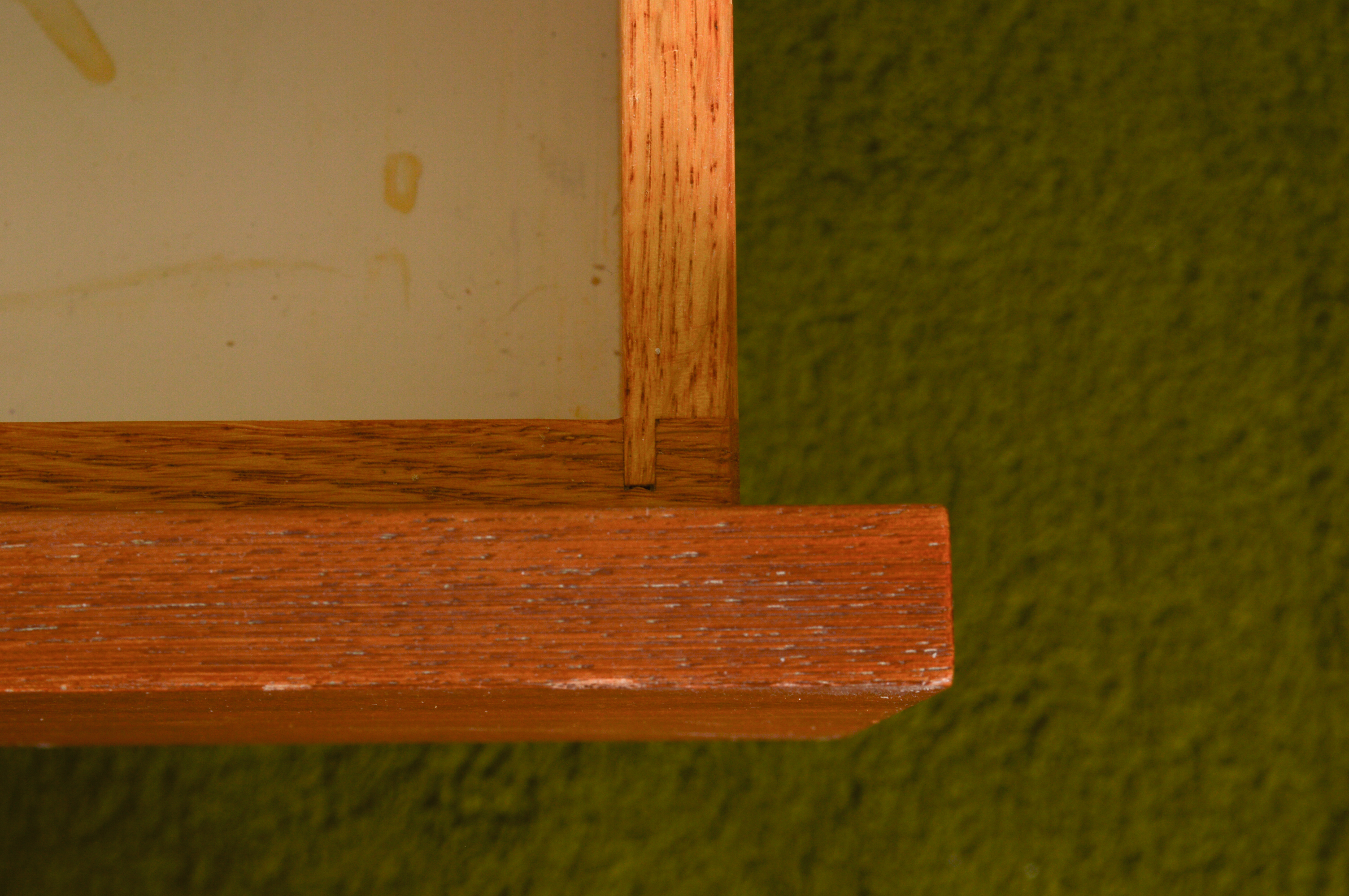 Danish Modern Queen Size Bed Frame With Floating Nightstands