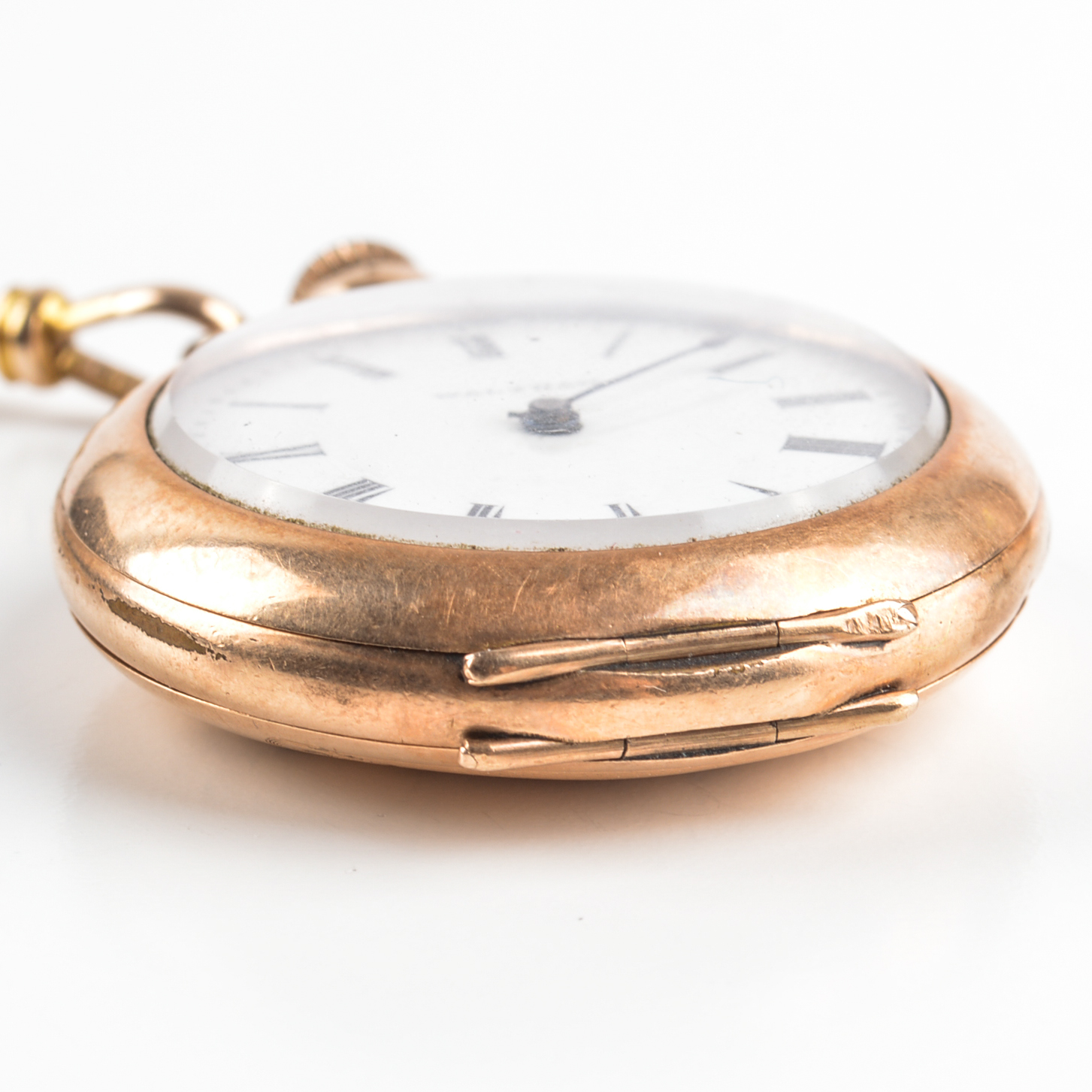 Antique Waltham Gold Filled Pocket Watch and 50" 14K Yellow Gold Chain