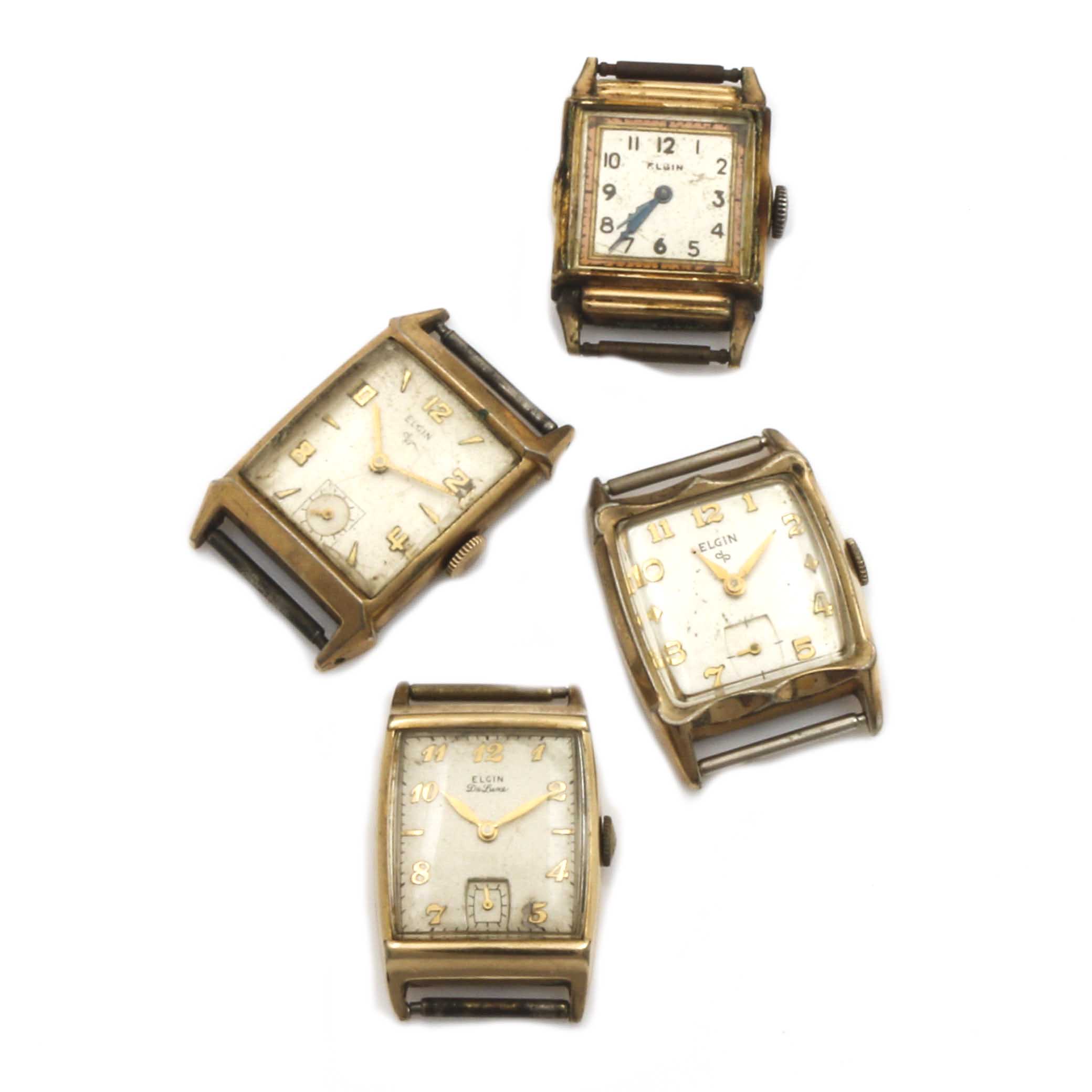 Assortment of Elgin Watch Cases