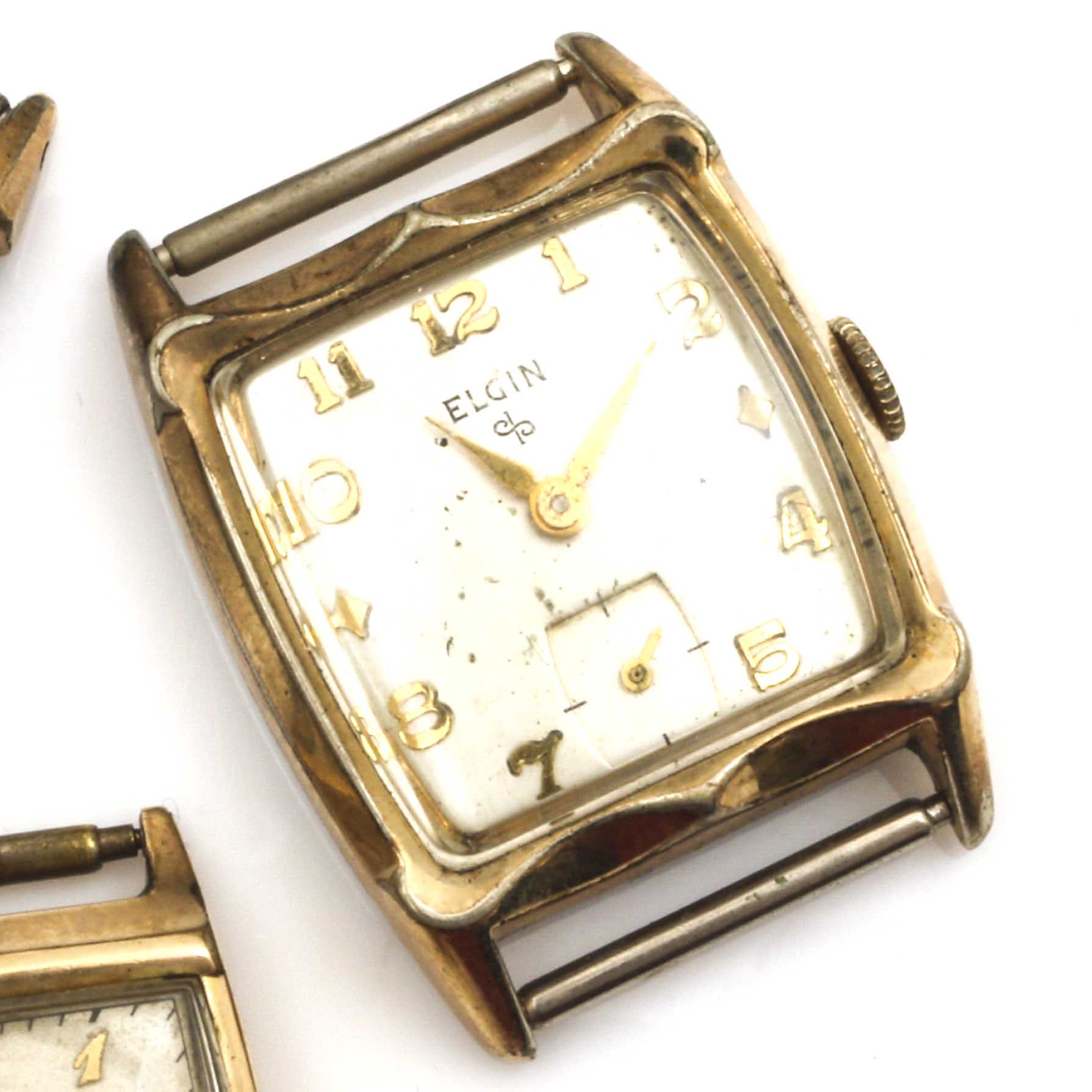 Assortment of Elgin Watch Cases