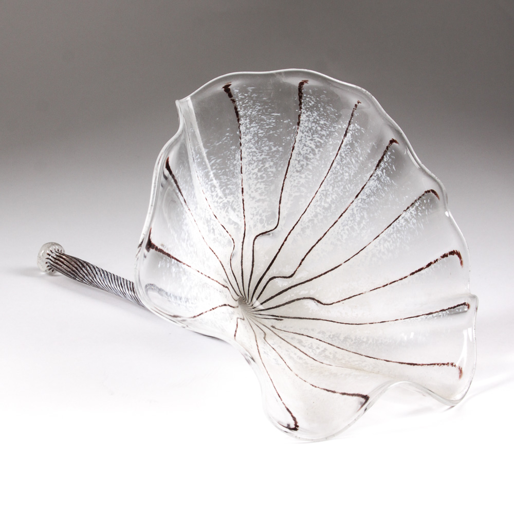 Hand-Blown Art Glass Flower