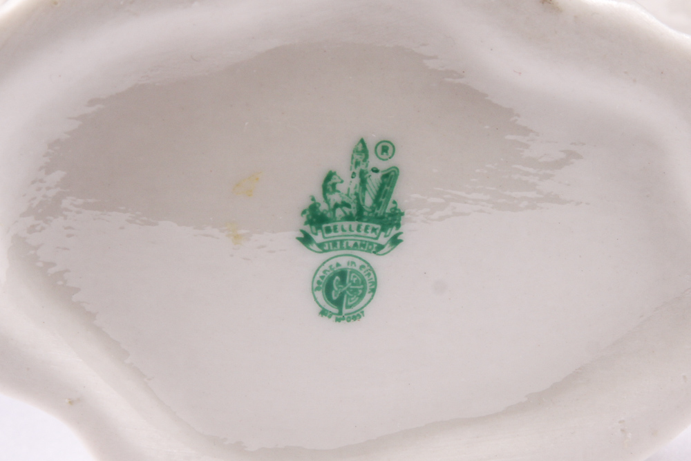 Belleek Vase and Trinket Box