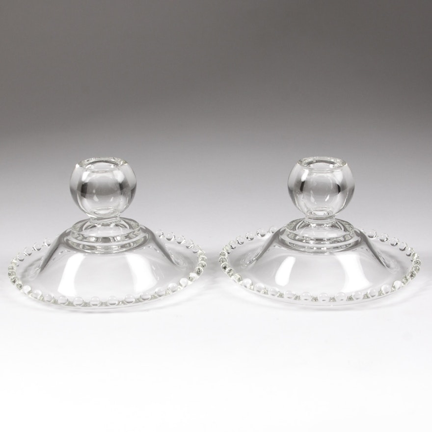 Imperial Glass Candle Holders