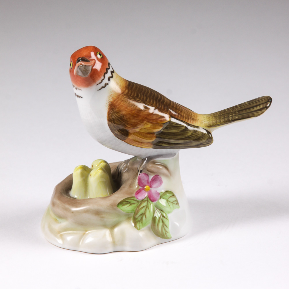 Herend Hungary Hand-Painted Bird Figurine