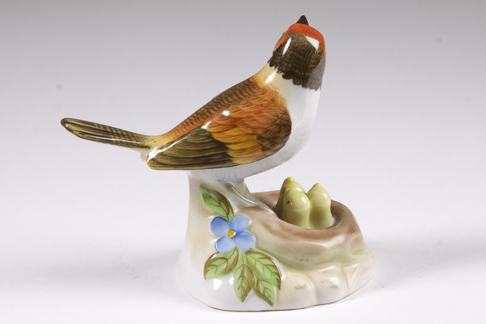 Herend Hungary Hand-Painted Bird Figurine