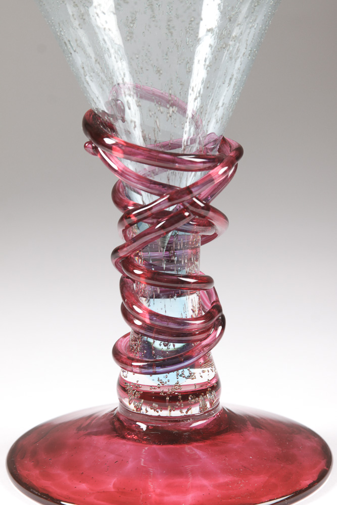 Young & Constantin Signed Hand-Blown Art Glass Bowl and Vase