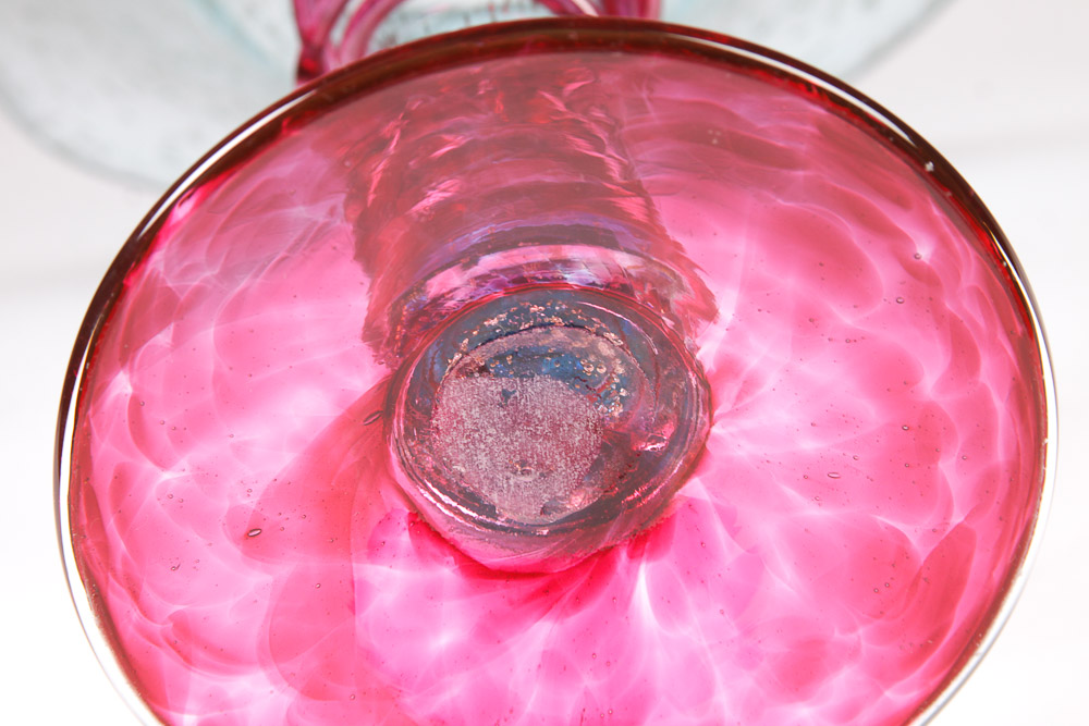 Young & Constantin Signed Hand-Blown Art Glass Bowl and Vase