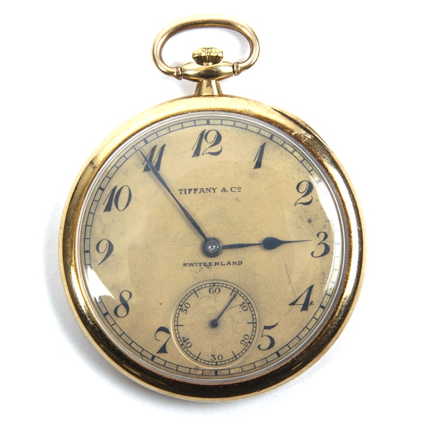 Vintage 18K Gold Patek Phillipe for Tiffany & Co. Pocket Watch