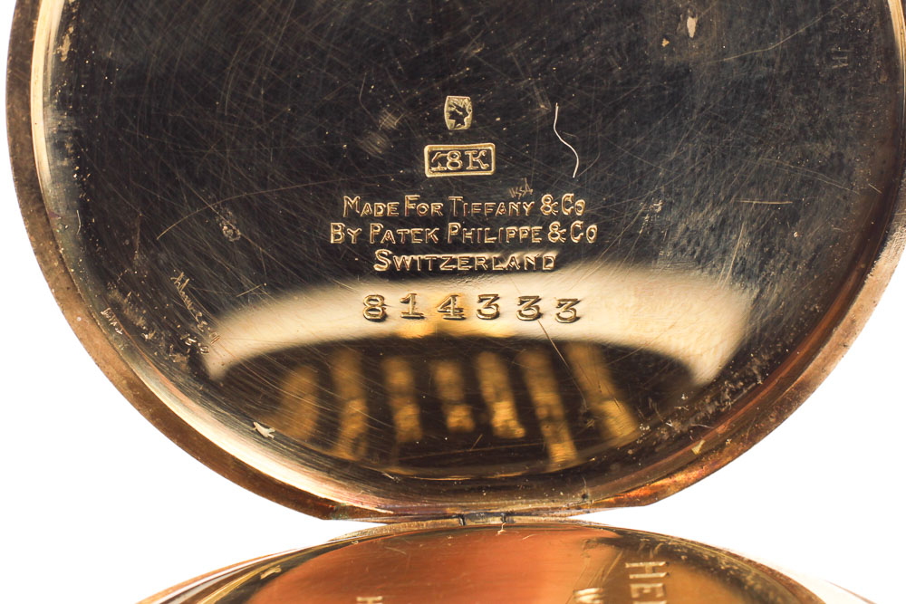 Vintage 18K Gold Patek Phillipe for Tiffany & Co. Pocket Watch