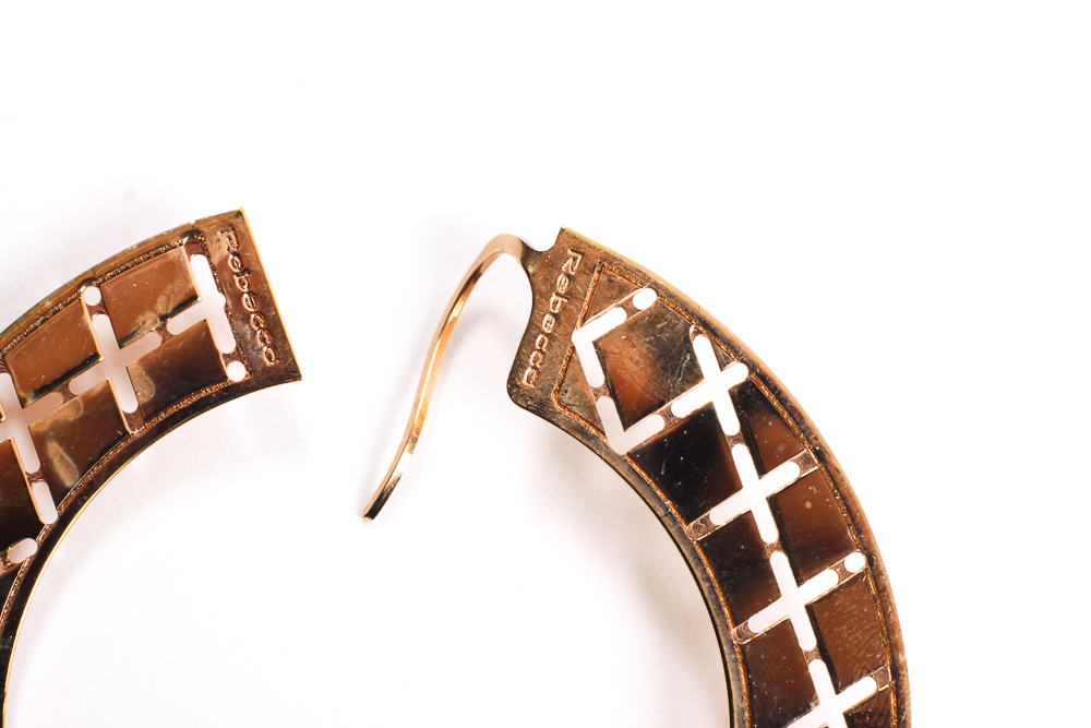 Rebecca Pierced Hoop Earrings