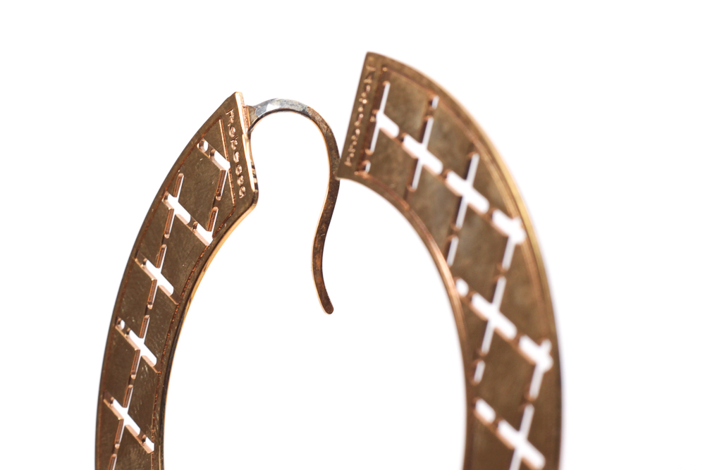 Rebecca Pierced Hoop Earrings