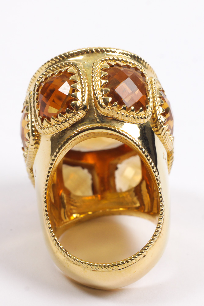 Rebecca Italian Designer Oval Ring