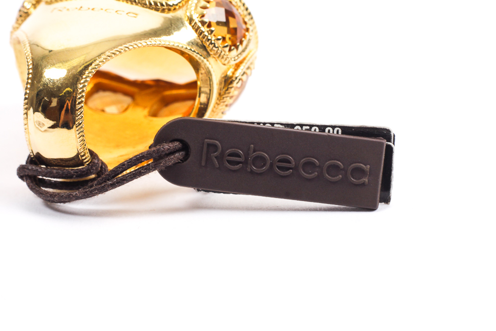 Rebecca Italian Designer Oval Ring