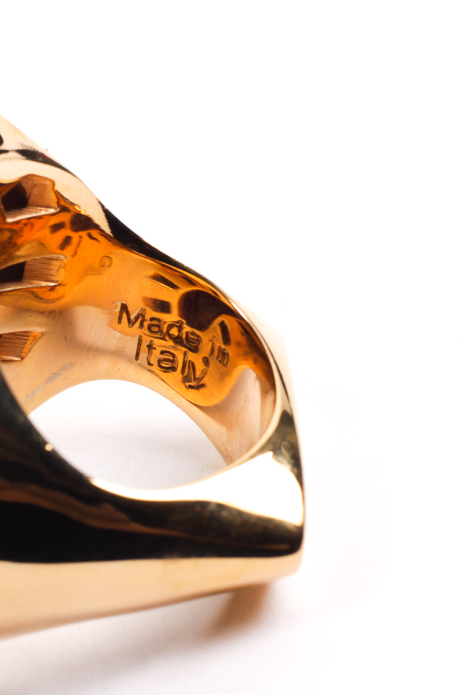 Rebecca Italian Designer Tear Drop Ring