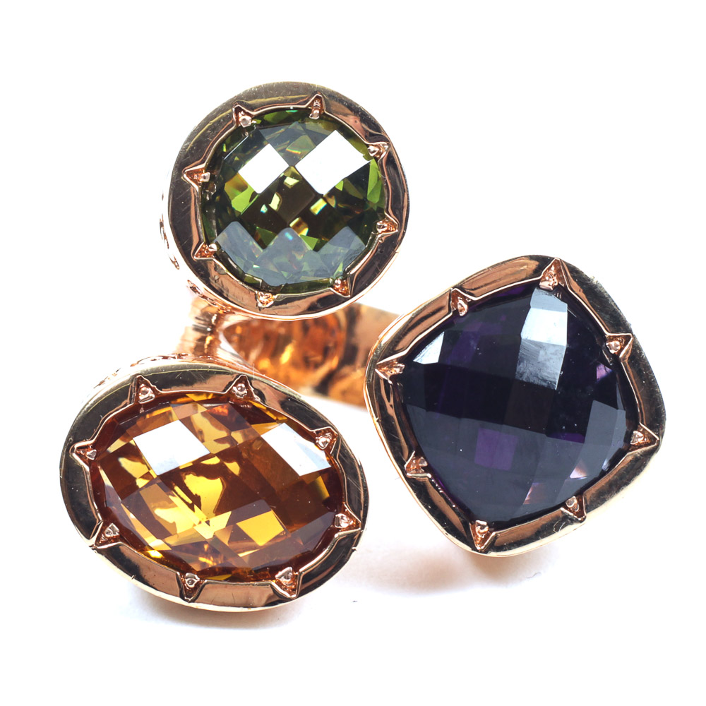 Rebecca Italian Designer Multi Stone Ring