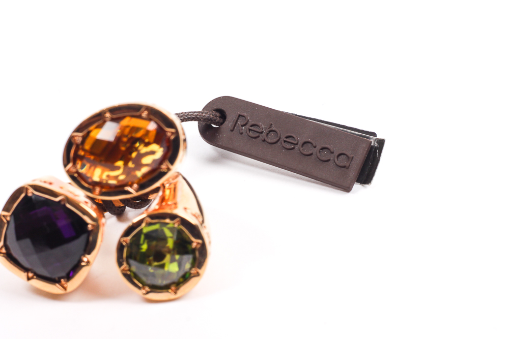 Rebecca Italian Designer Multi Stone Ring