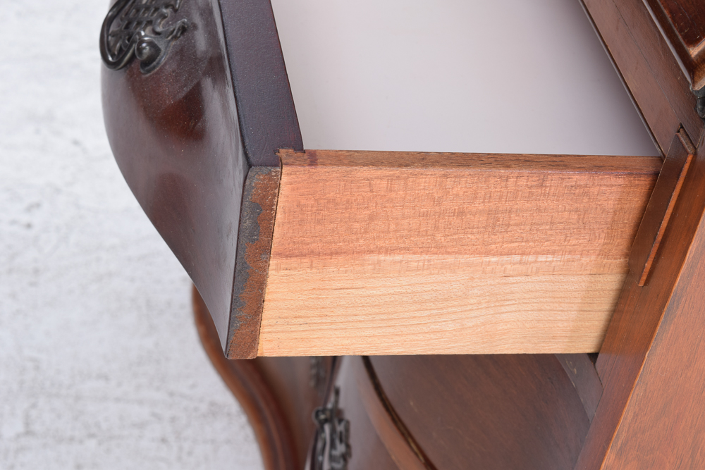 Vintage Mahogany Chippendale Style Secretary Desk