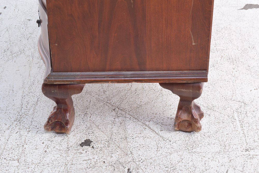 Vintage Mahogany Chippendale Style Secretary Desk