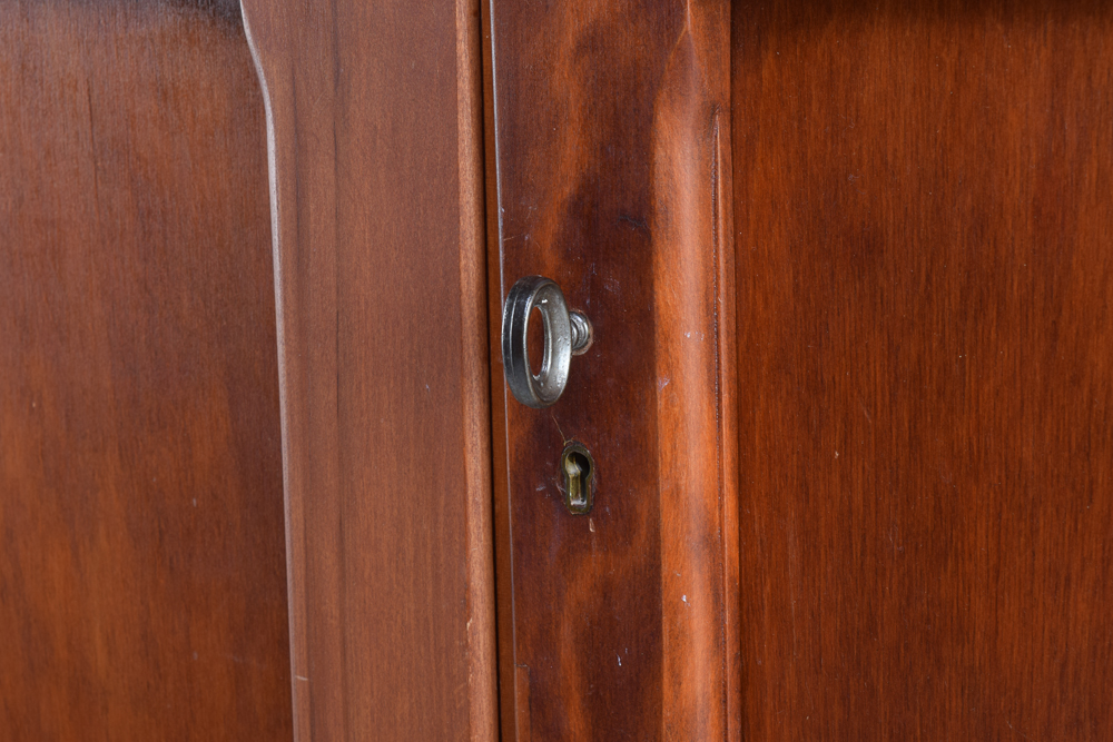 Vintage Walnut Side by Side Wardrobe