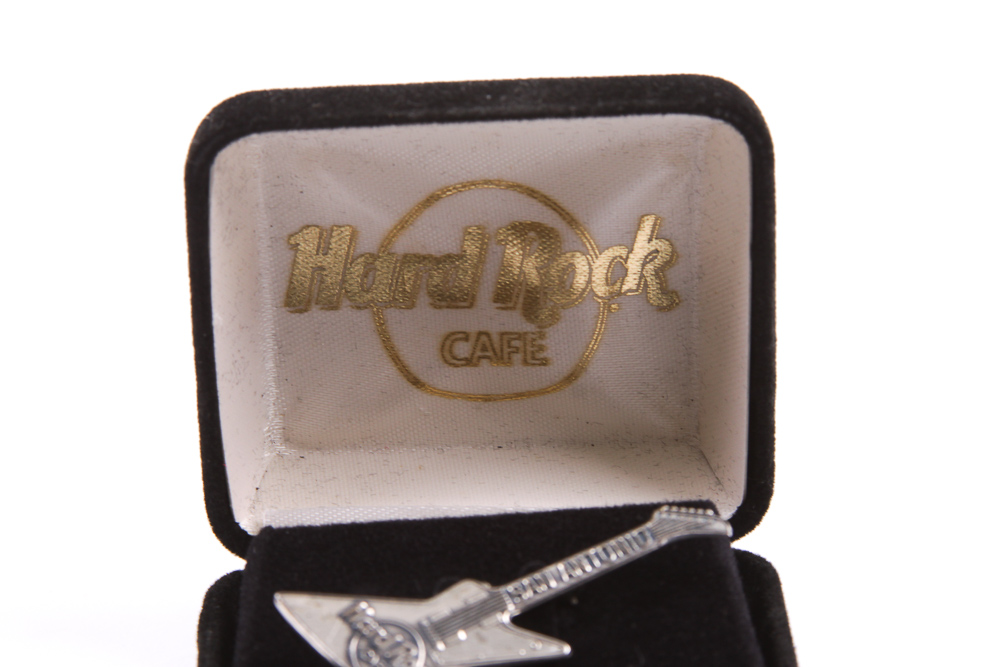 Sterling Silver Hard Rock Cafe Brooch